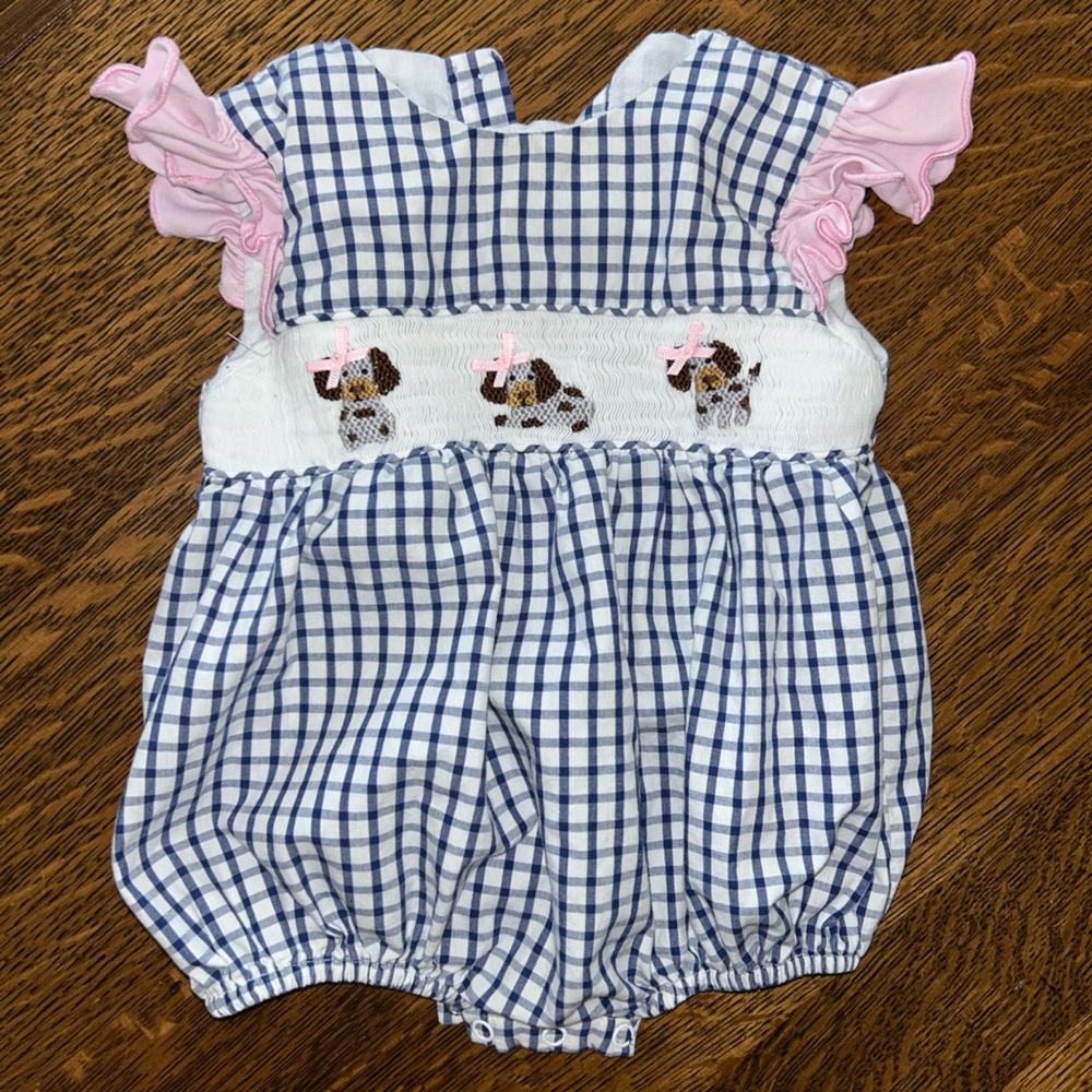 The Smocking Place Doggie romper